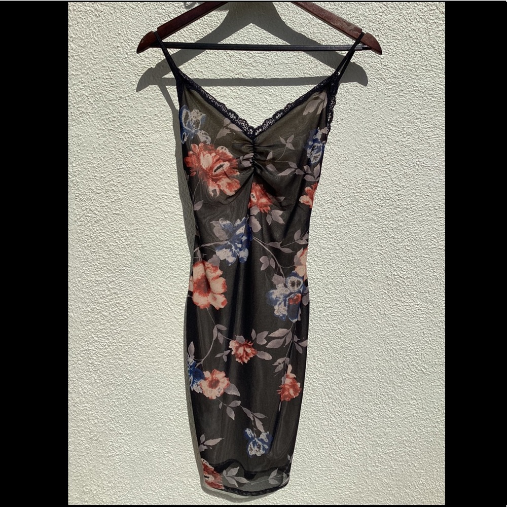 Elle CLO Black Floral Lace Dress